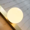 European Glass Ball Gold Wall Lamp - Thumbnail Image 3
