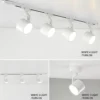Modern Style Black & White Adjustable Track Light - Thumbnail Image 7