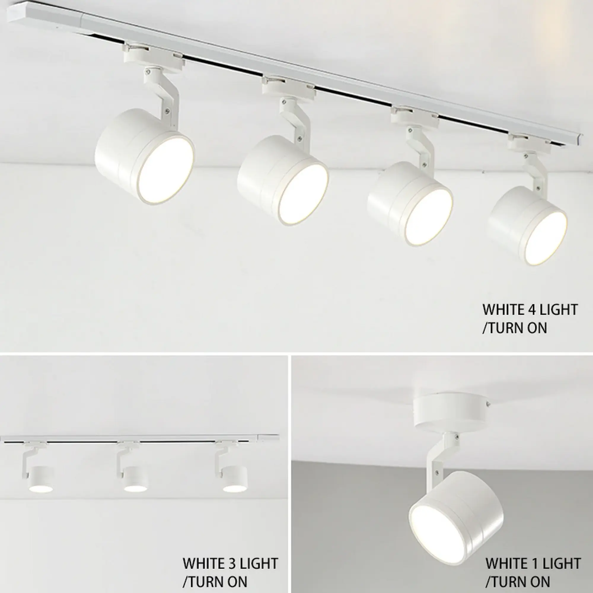 Modern Style Black & White Adjustable Track Light - Image 7