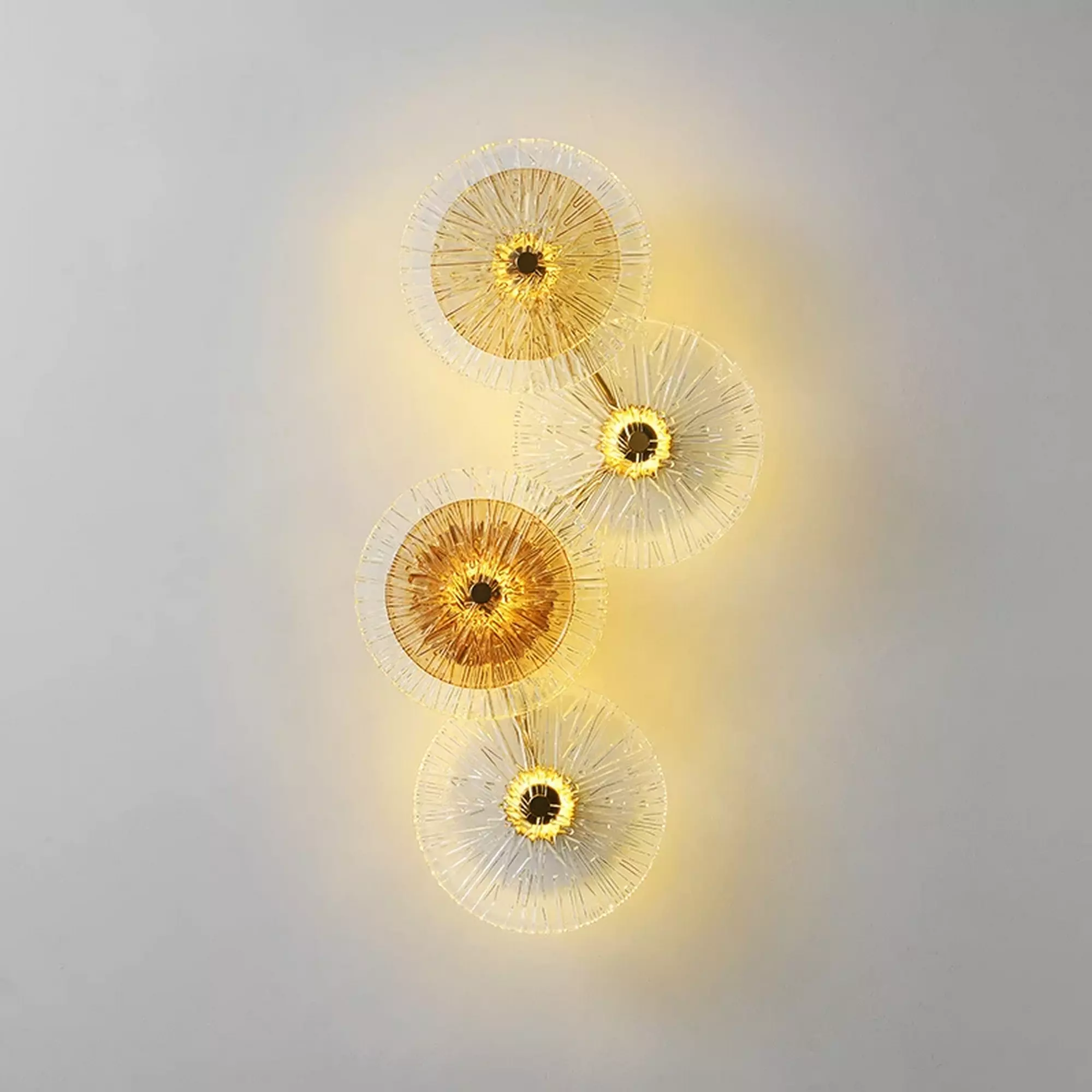 Round Lotus Leaf Design LED Wall Lamp - Image 8