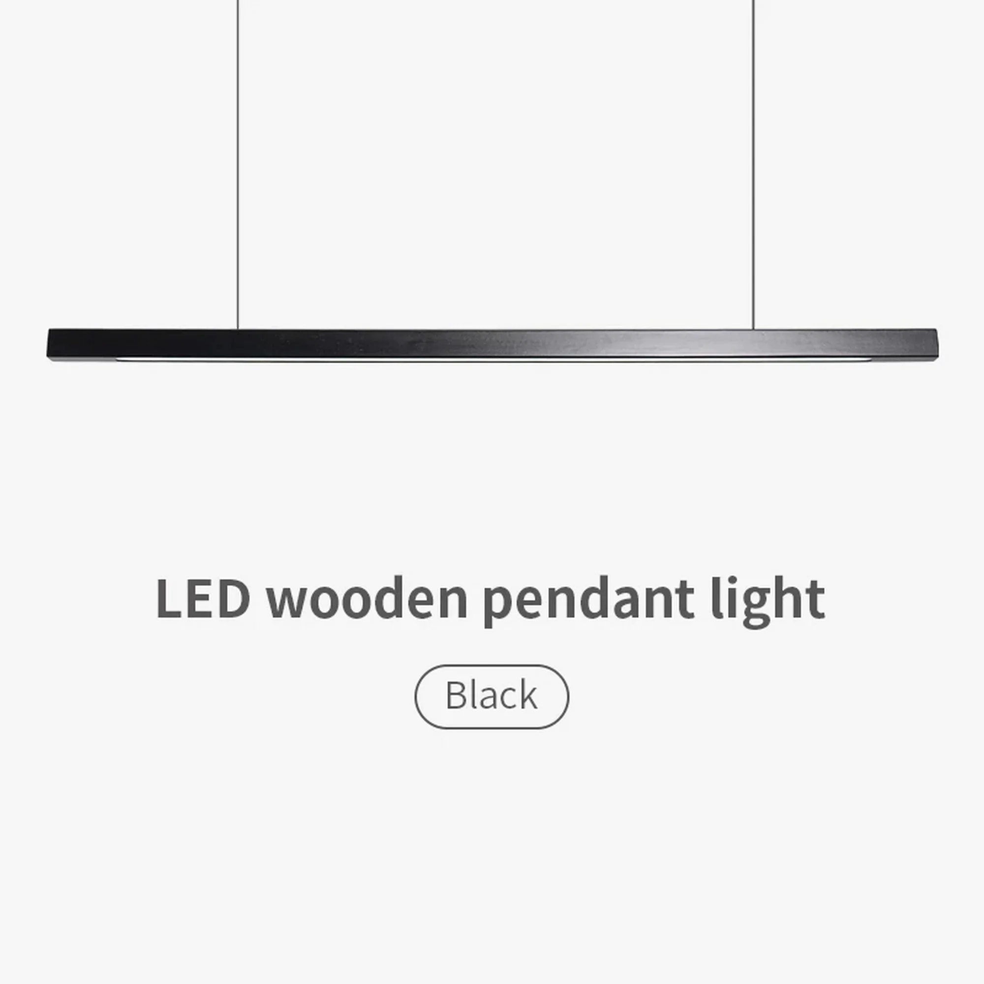 Classic Black White Wooden Chandelier - Image 4