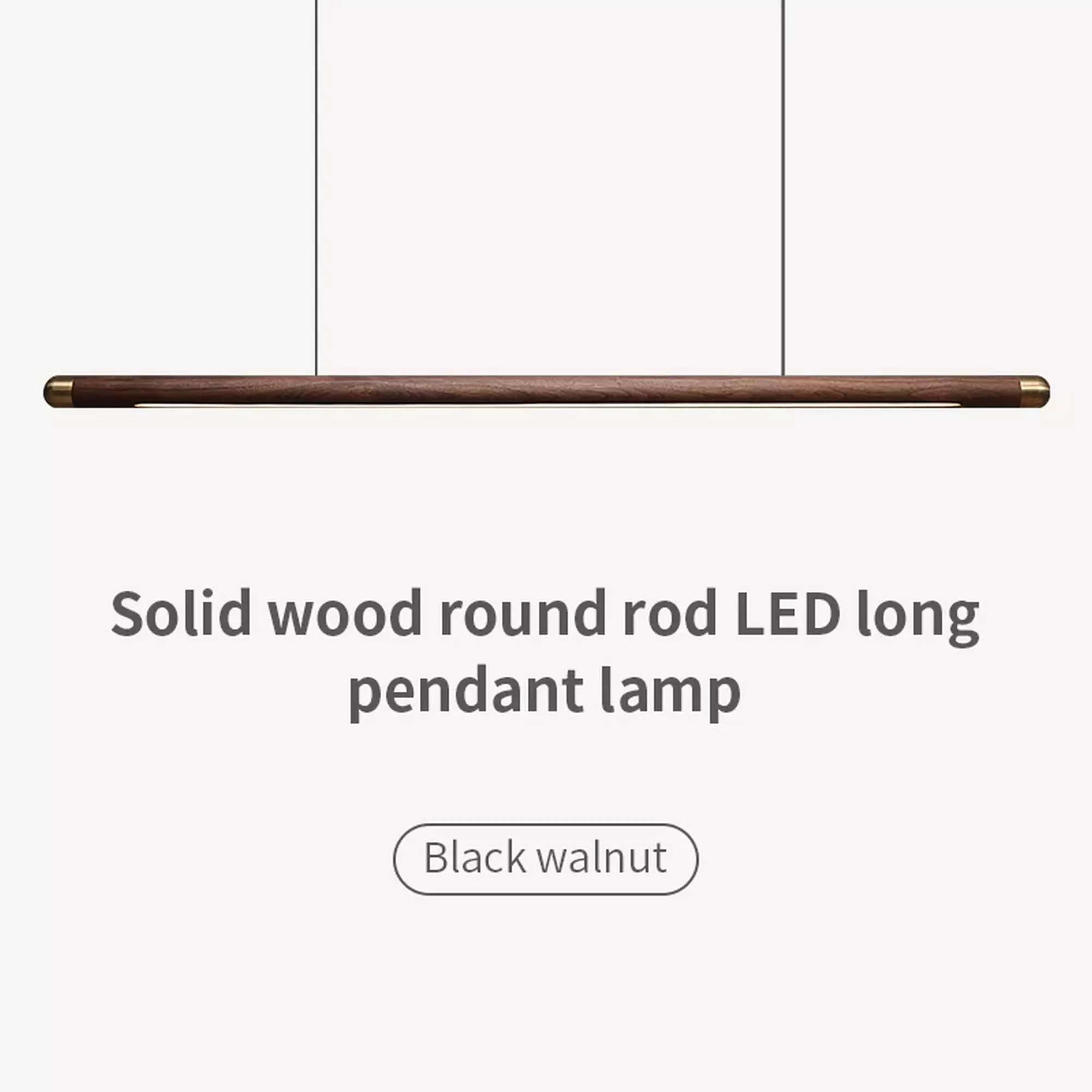 Modern Black Walnut LED Chandelier - Image 8