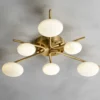 Luxury 6 Heads Copper Ceiling Light - Thumbnail Image 8