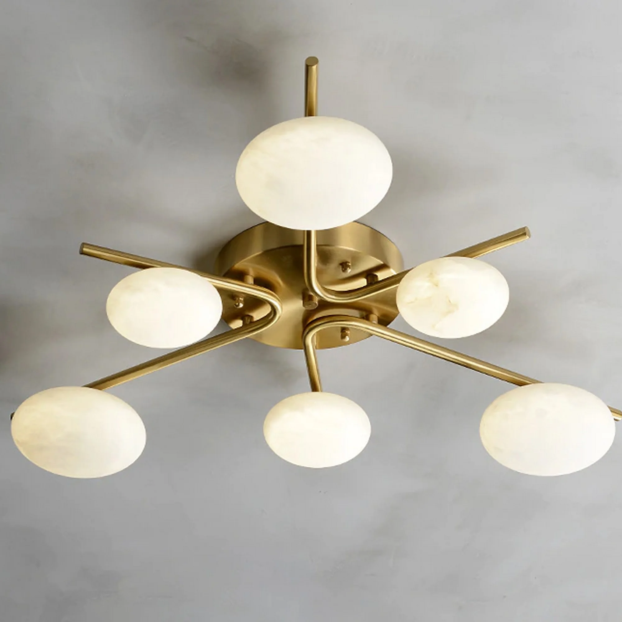 Luxury 6 Heads Copper Ceiling Light - Image 8