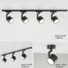 Modern Style Black & White Adjustable Track Light - Thumbnail Image 9