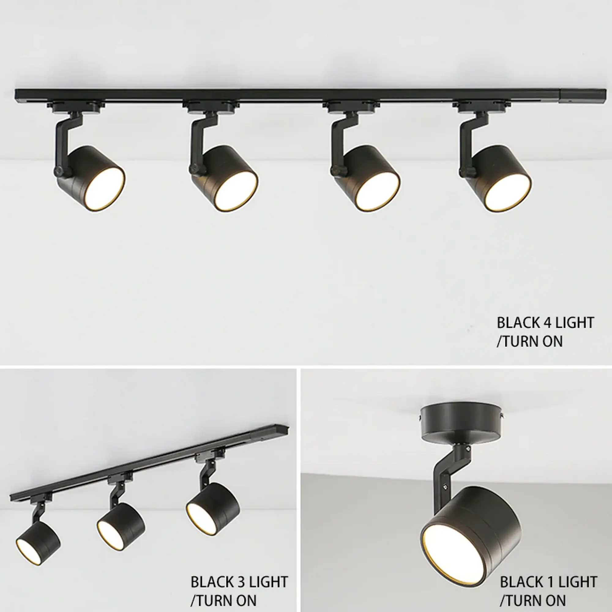 Modern Style Black & White Adjustable Track Light - Image 9