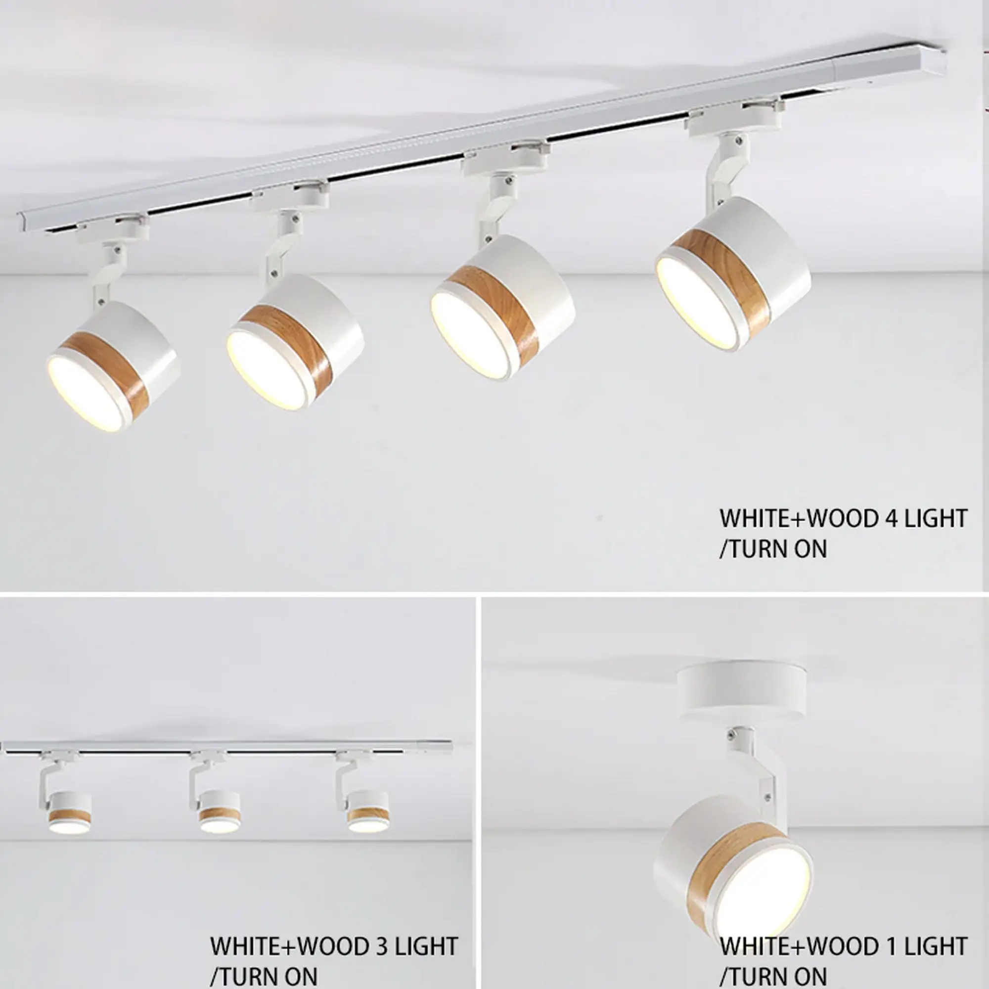 Modern Style Black & White Adjustable Track Light - Image 10