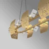 Contemporary Gold Crystal Chandelier - Thumbnail Image 14