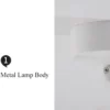 Modern Style Black & White Adjustable Track Light - Thumbnail Image 11