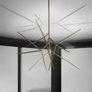 SPEAR BRASS CHANDELIER