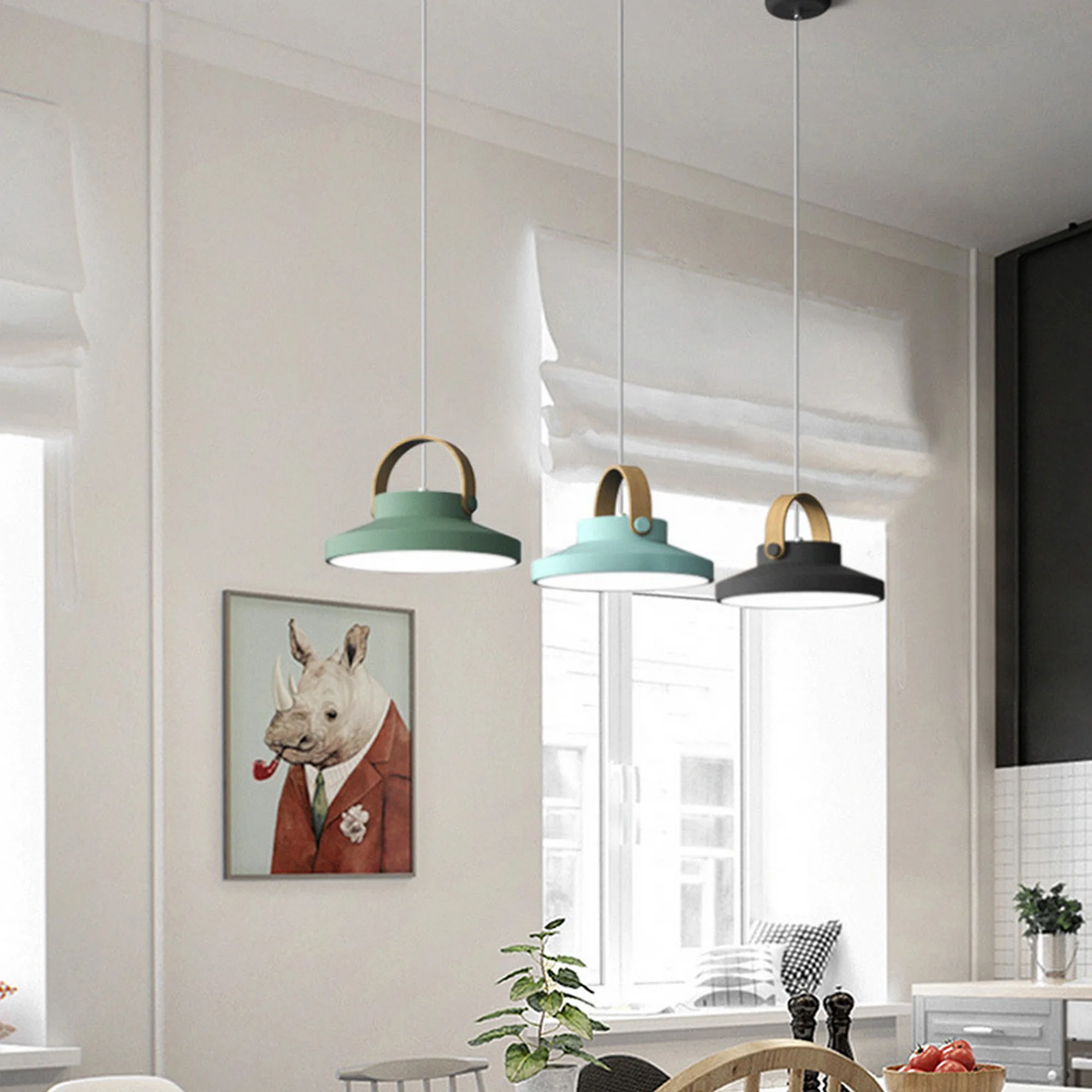 Round Shape Colorful LED Pendant Light - Image 4
