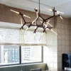 Industrial Sputnik Design Chandelier - Thumbnail Image 4