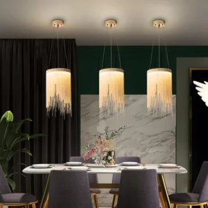 Modern Aluminum Chain Pendant Light