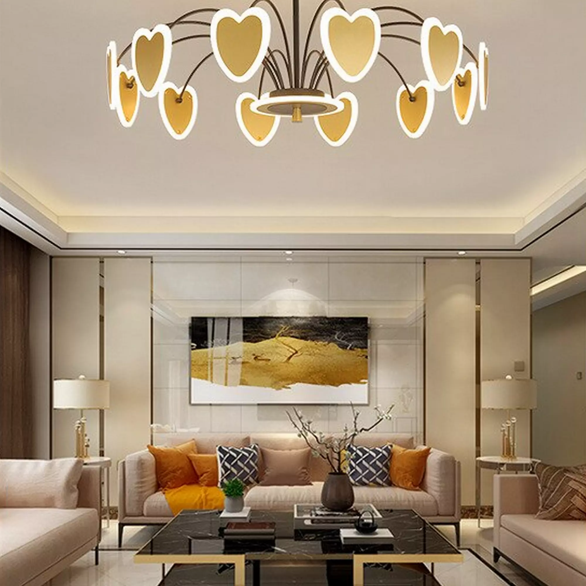 Nordic Design Heart Design Chandelier - Image 3