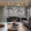 Industrial Sputnik Design Chandelier - Thumbnail Image 6