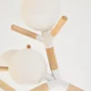 Modern 4 Heads Wooden Chandelier - Thumbnail Image 13