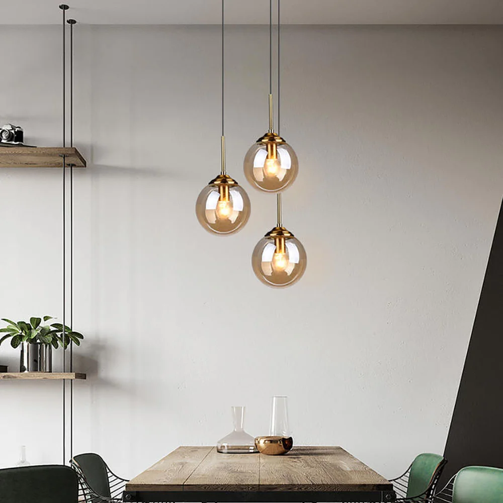 Glass Ball Design Pendant Light - Image 9