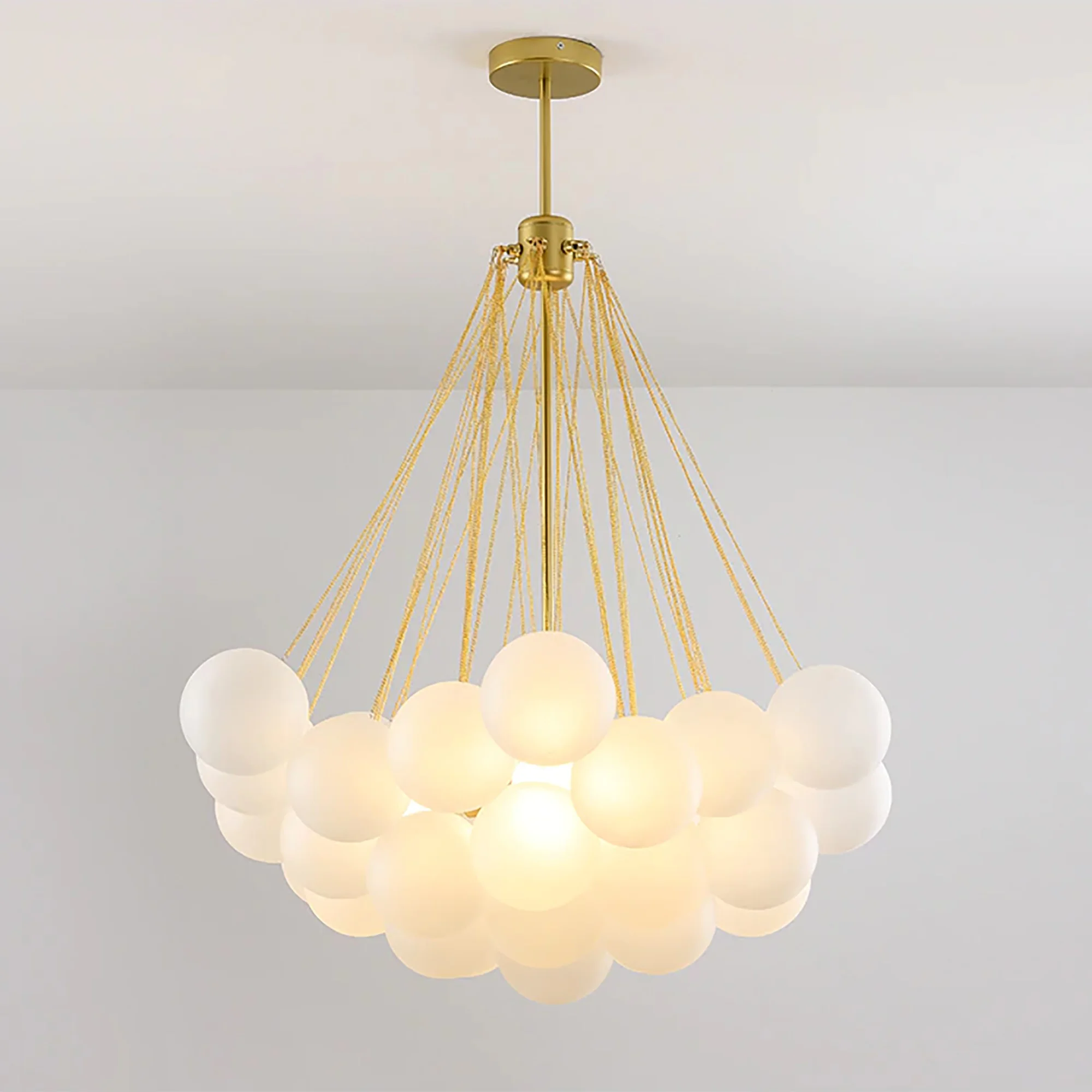 Frosted Glass Balloons Chandelier - Image 12