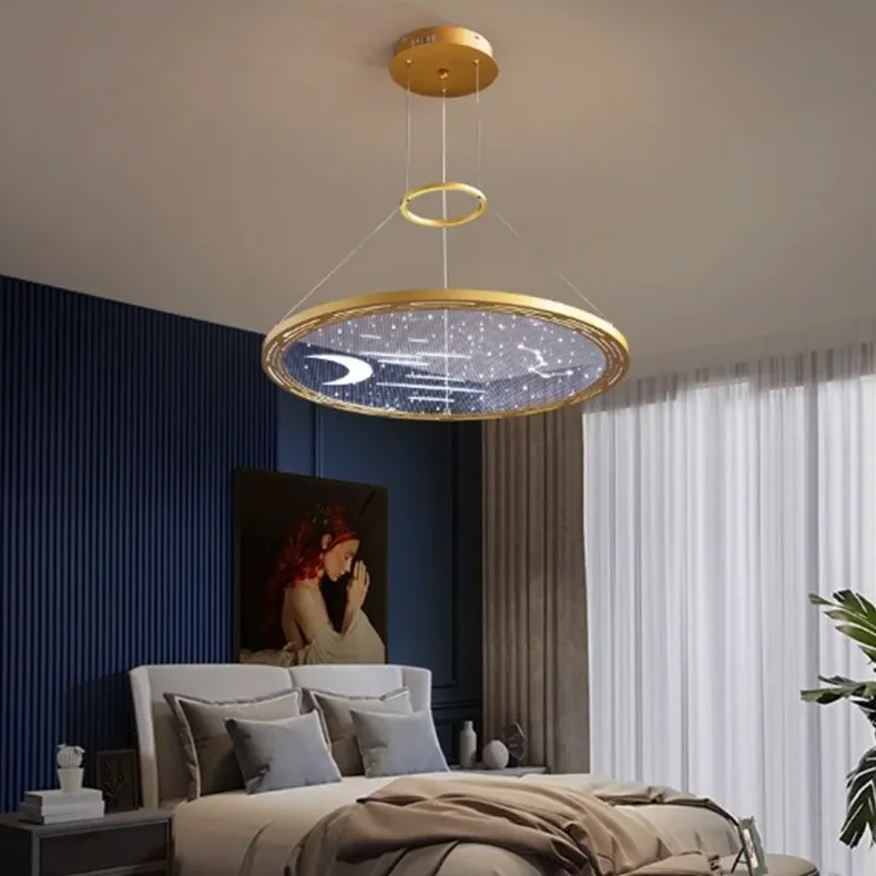 Luxury Acrylic Ring LED Chandelier - Image 3