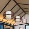 Round Bamboo Pendant Light - Thumbnail Image 4