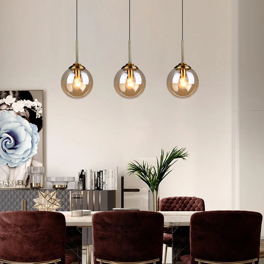 Glass Ball Design Pendant Light - Image 4