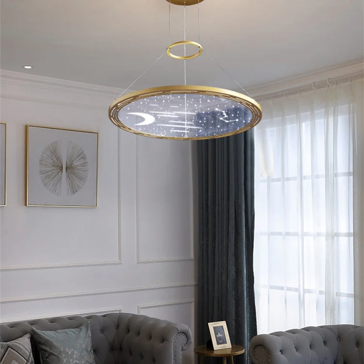 Luxury Acrylic Ring LED Chandelier - Image 4
