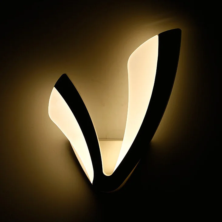 White Black LED Wall Lamp - Image 5