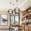 Round Bamboo Pendant Light - Thumbnail Image 5