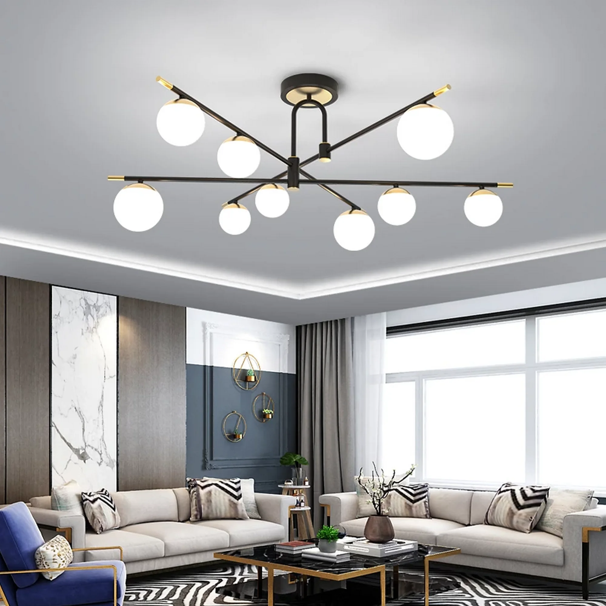 Modern Style Acrylic Arm Chandelier - Image 5