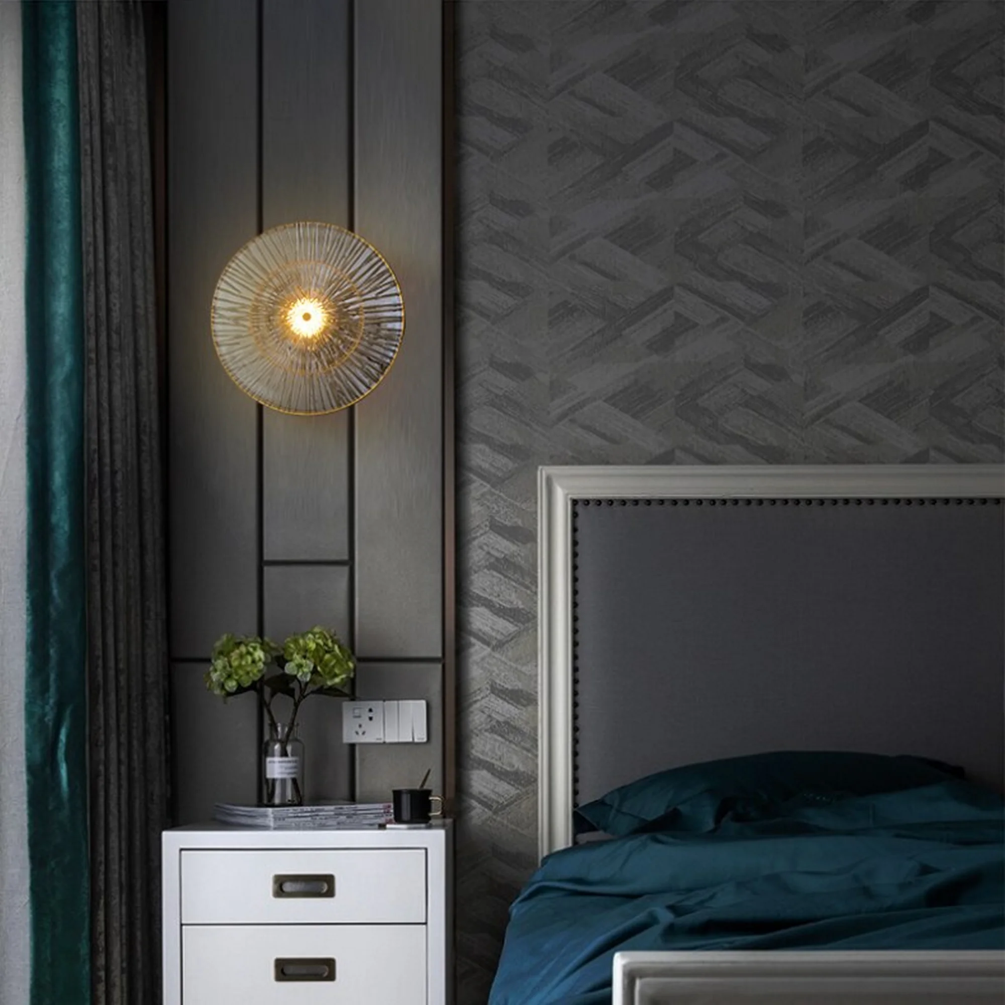 Simple Glass Art LED Wall Lamp - Image 1