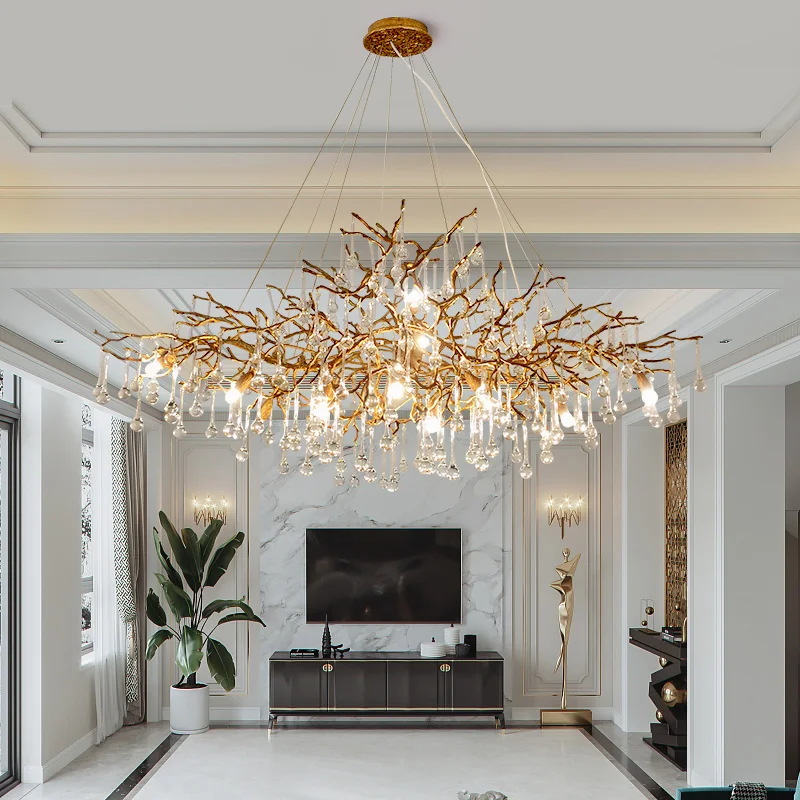 Luxury Crystal Tree Branch Chandelier - Image 6