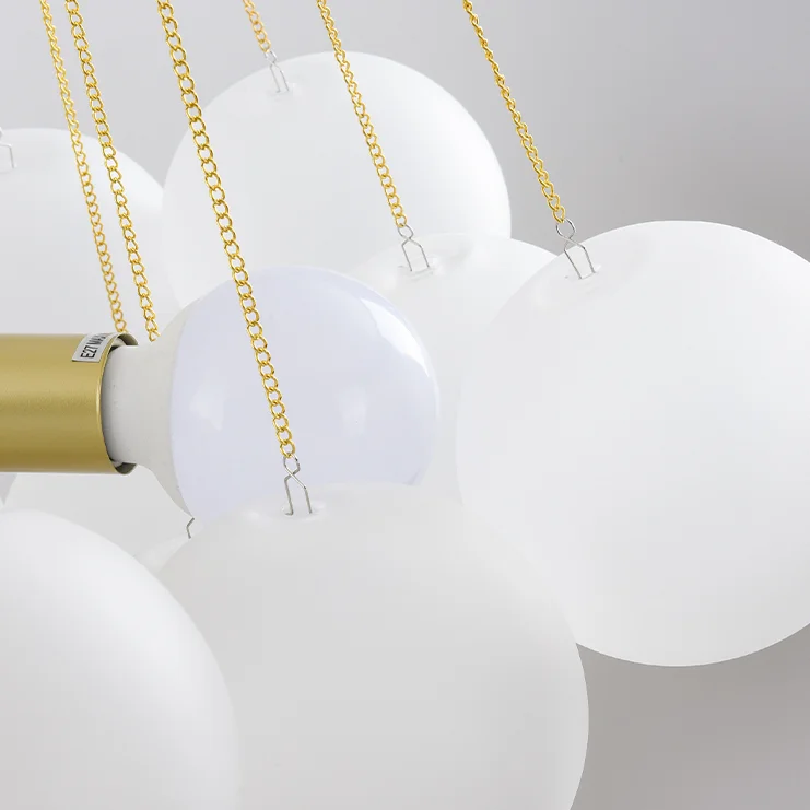 Frosted Glass Balloons Chandelier - Image 16