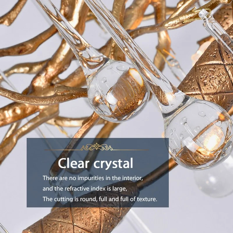 Luxury Crystal Tree Branch Chandelier - Image 8