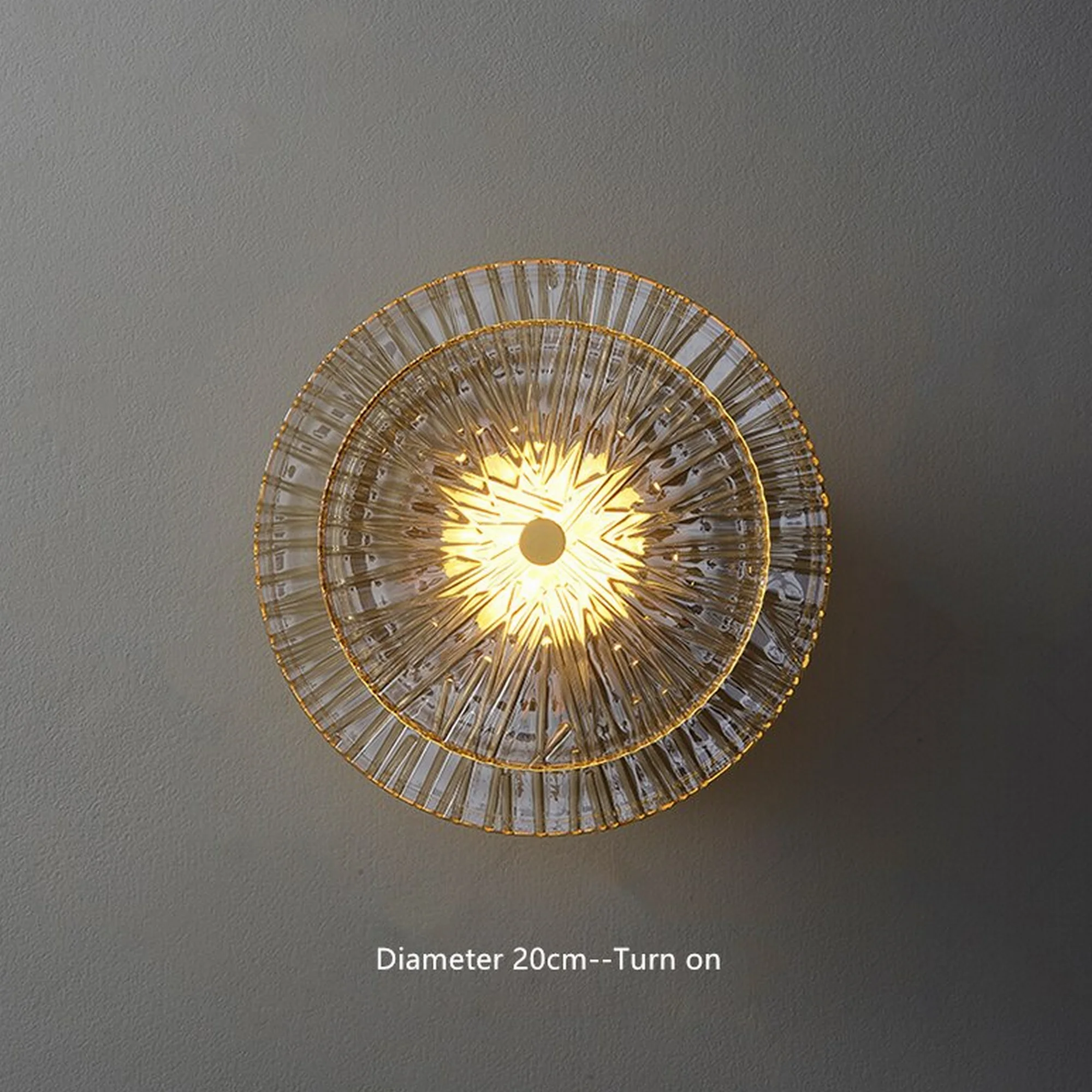 Simple Glass Art LED Wall Lamp - Image 8