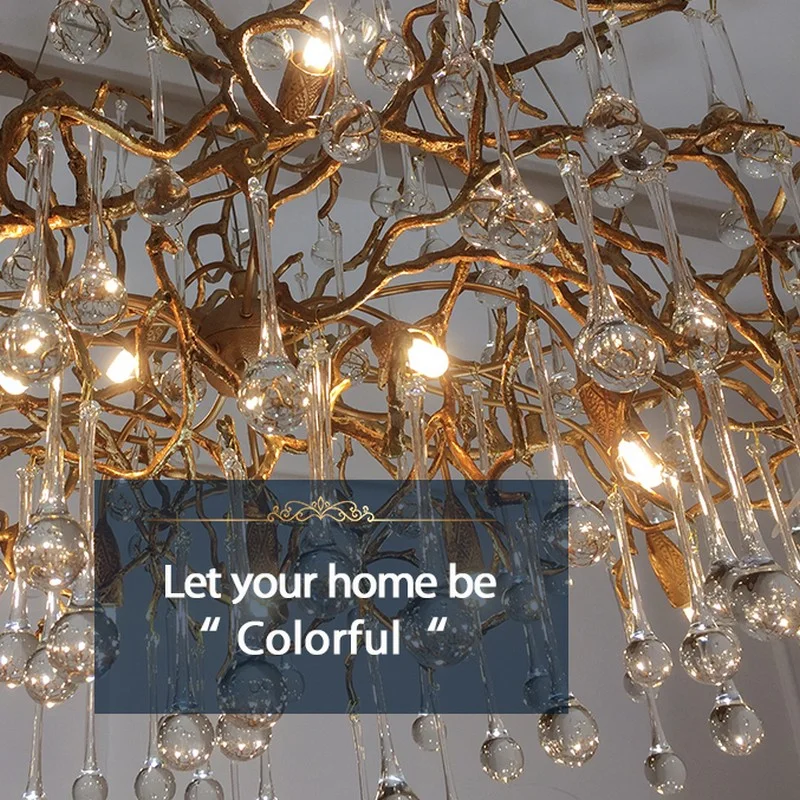 Luxury Crystal Tree Branch Chandelier - Image 9