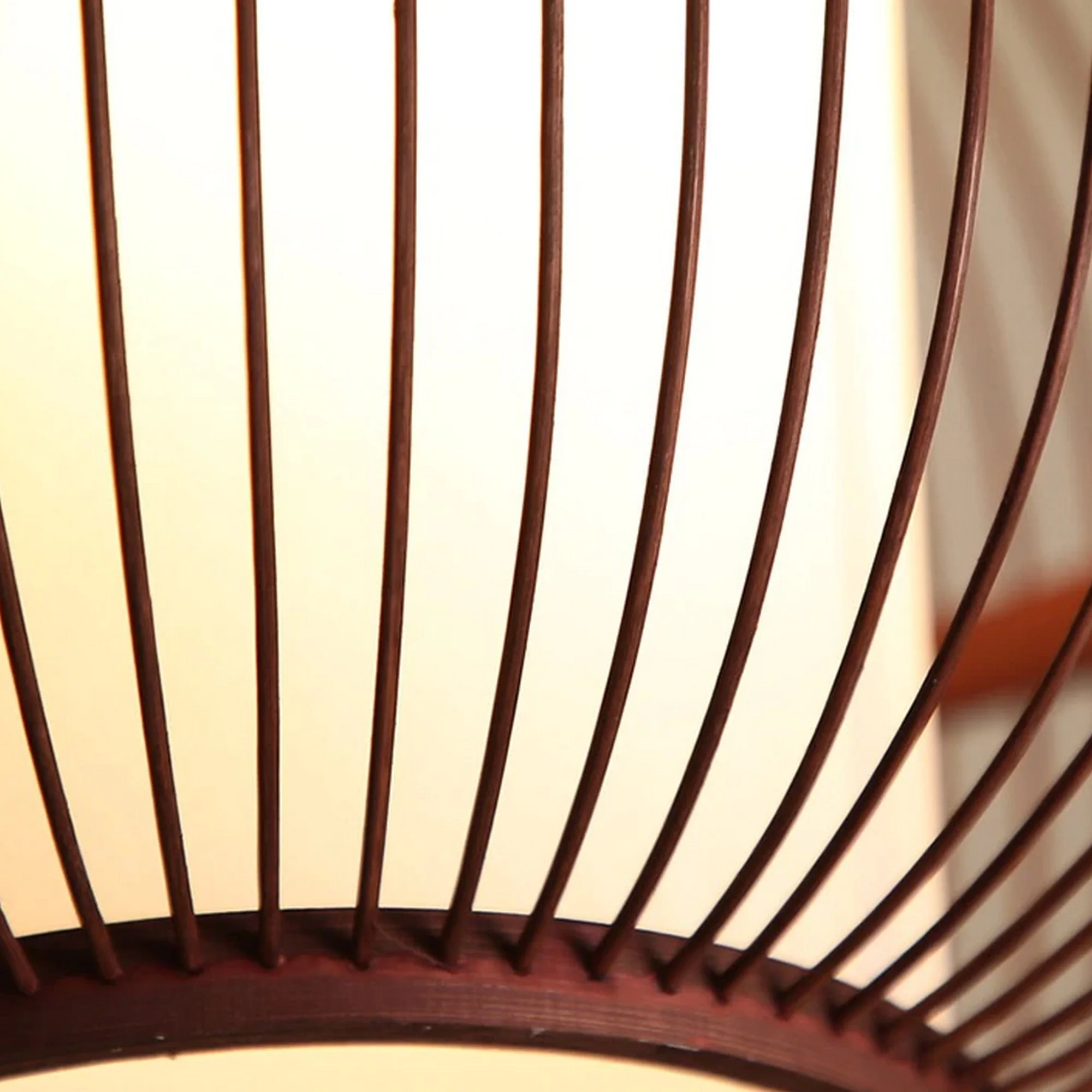 Round Bamboo Pendant Light - Image 10