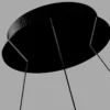 Modern Black Rings Chandelier - Thumbnail Image 3