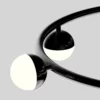 Modern Black Rings Chandelier - Thumbnail Image 4