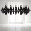 White Black Bubble Design Chandelier - Thumbnail Image 1
