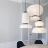 Danish Design Rice Paper Pendant Light - Thumbnail Image 2