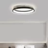 Simple Black White LED Ceiling Light - Thumbnail Image 4