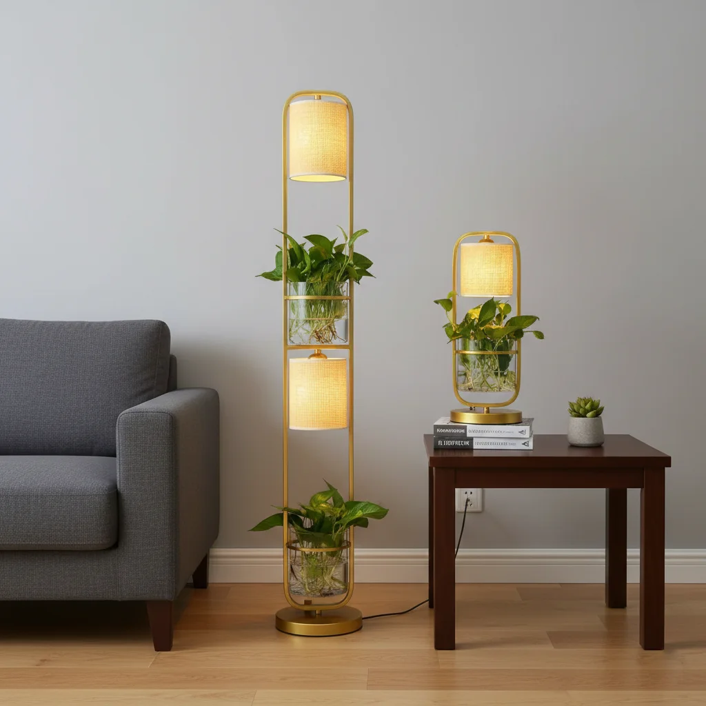 Bulbeats 48IN Industrial Table & Floor Lamp - Image 2