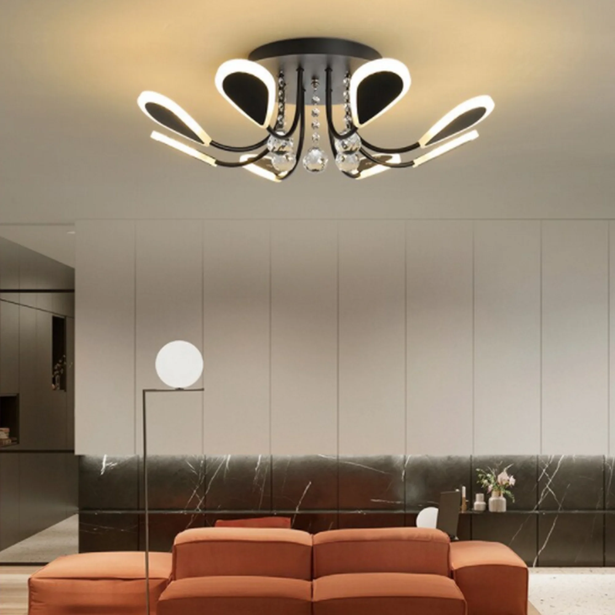 Modern Crystal Design LED Ceiling Light - Image 6