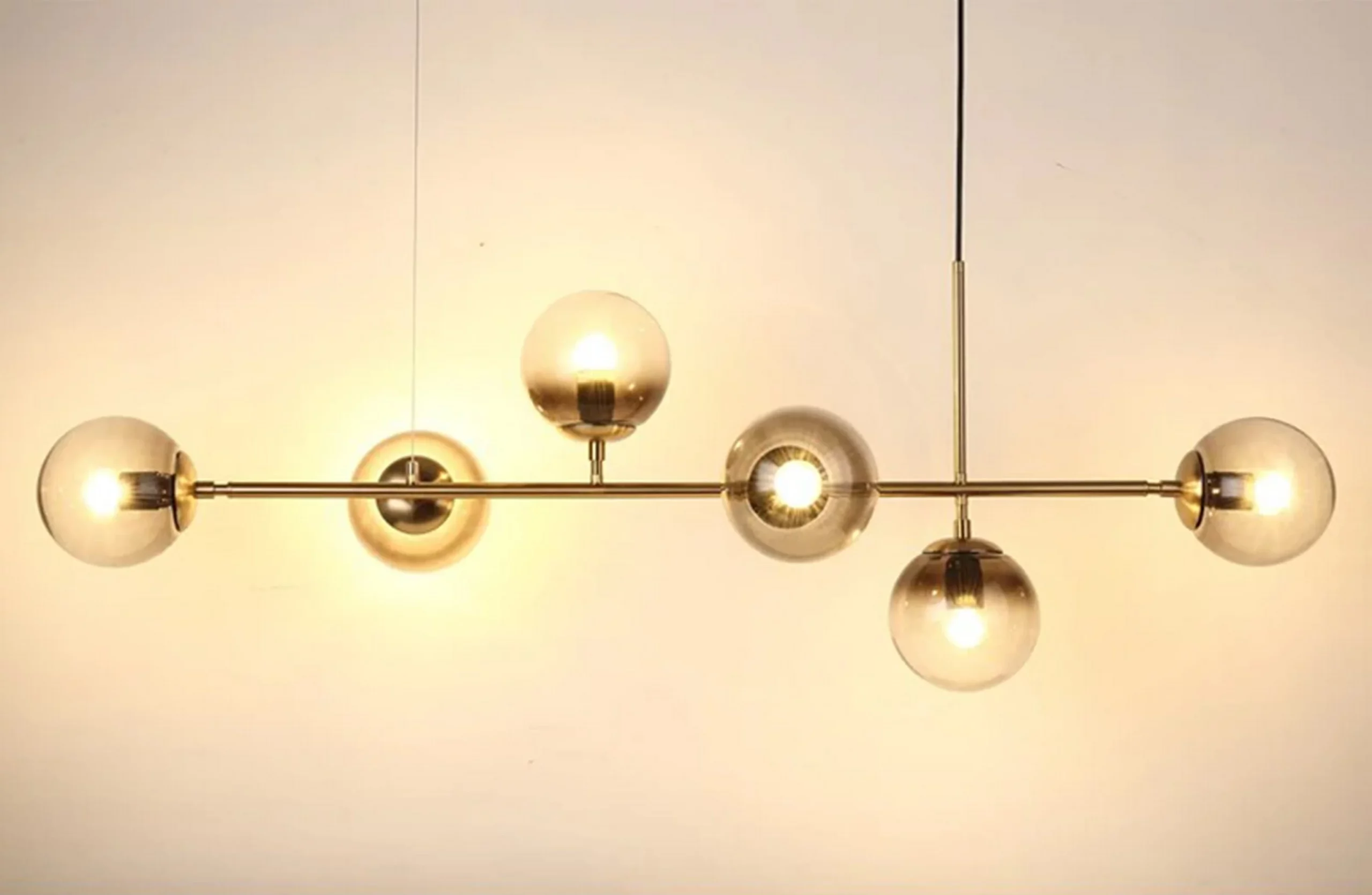 Rustic Glass Art Kitchen Island Chandelier - Image 7