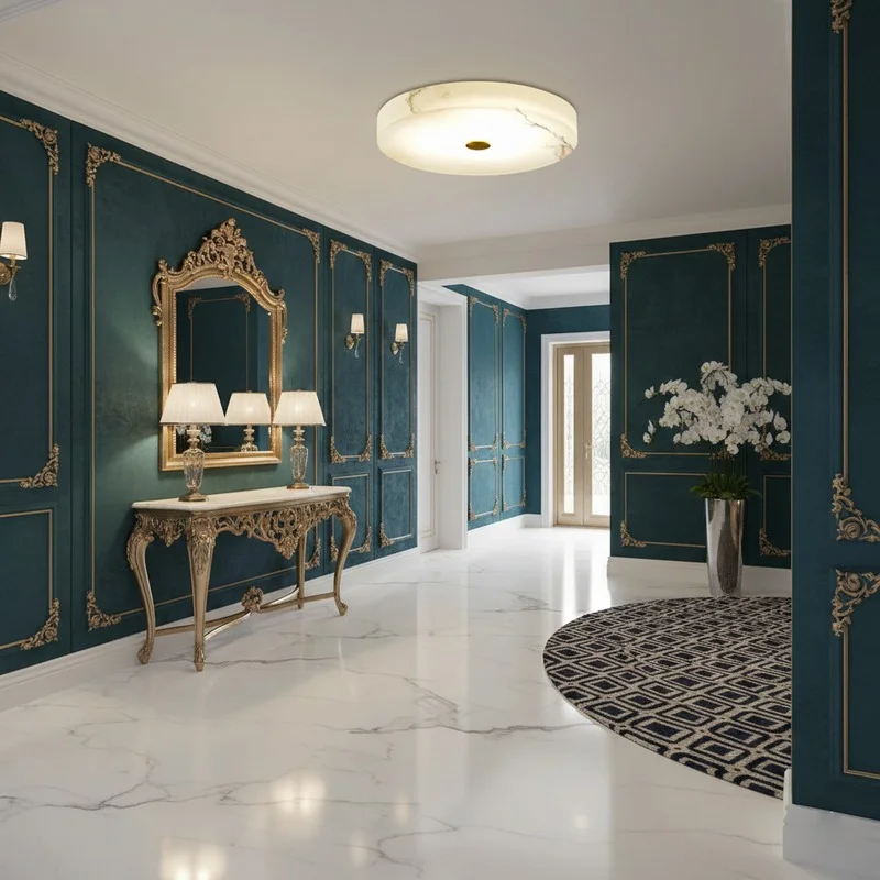 Classical Marble Round Design Ceiling Light - Image 7
