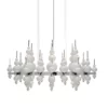 White Black Bubble Design Chandelier - Thumbnail Image 3