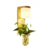 Transparent Glass Plant Pot Wall Lamp - Thumbnail Image 8