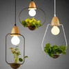 Farmhouse Plant Design Pendant Light - Thumbnail Image 2