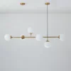 Rustic Glass Art Kitchen Island Chandelier - Thumbnail Image 10