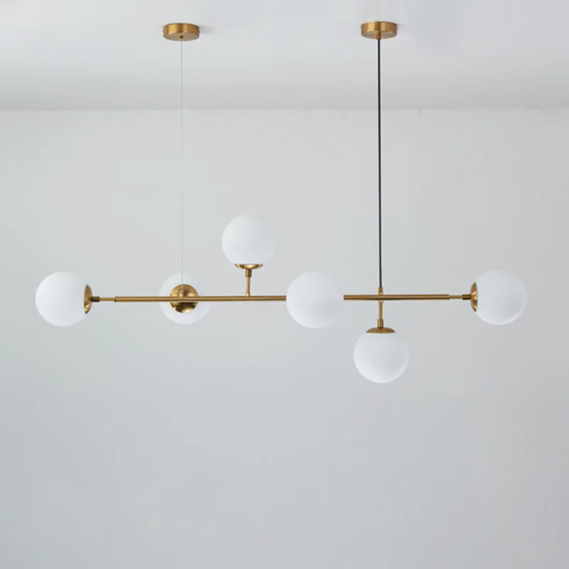 Rustic Glass Art Kitchen Island Chandelier - Image 10
